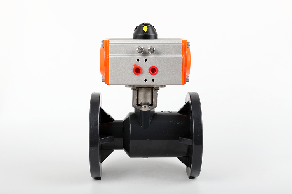 金水气动法兰一体球阀